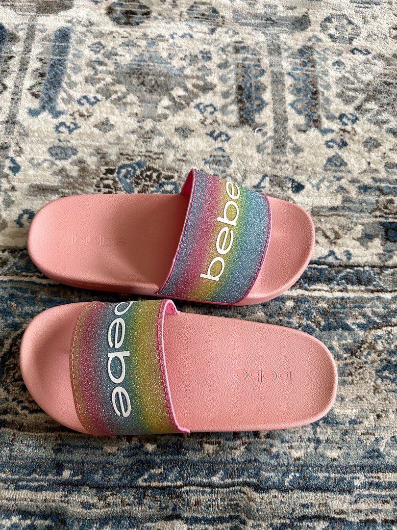 Bebe slides pink sales