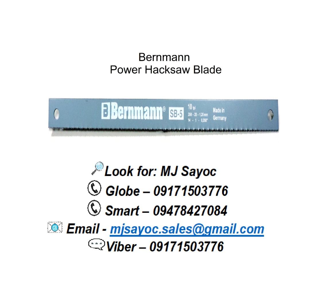Bernmann Power Hacksaw Blade Commercial Industrial