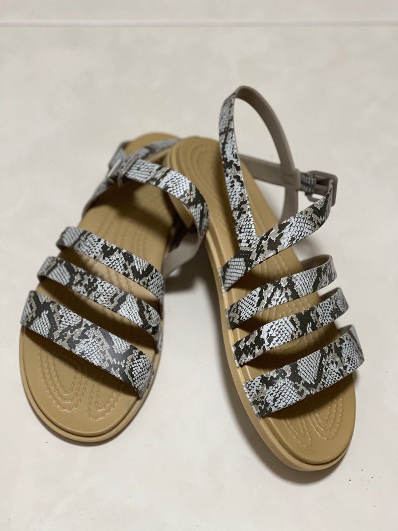 Crocs shop snakeskin sandals
