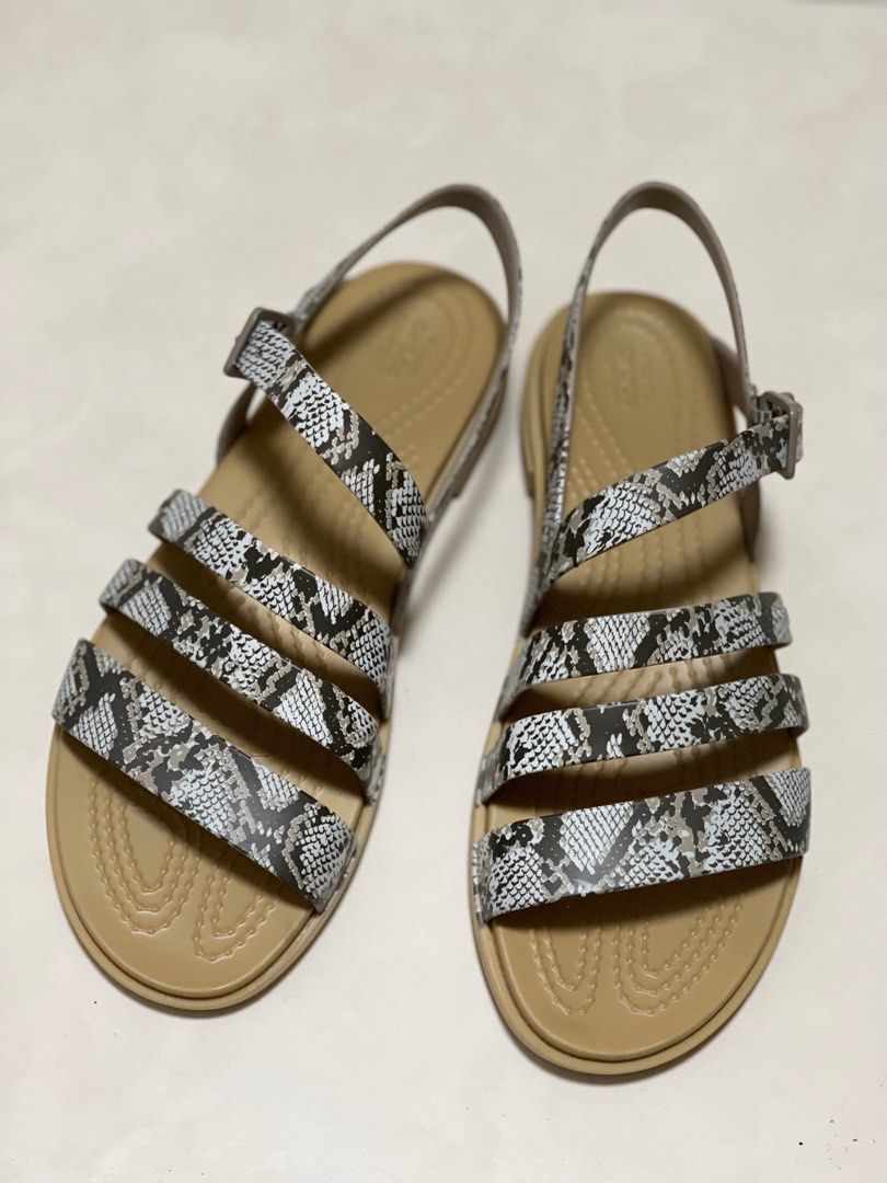Crocs snakeskin sandals deals