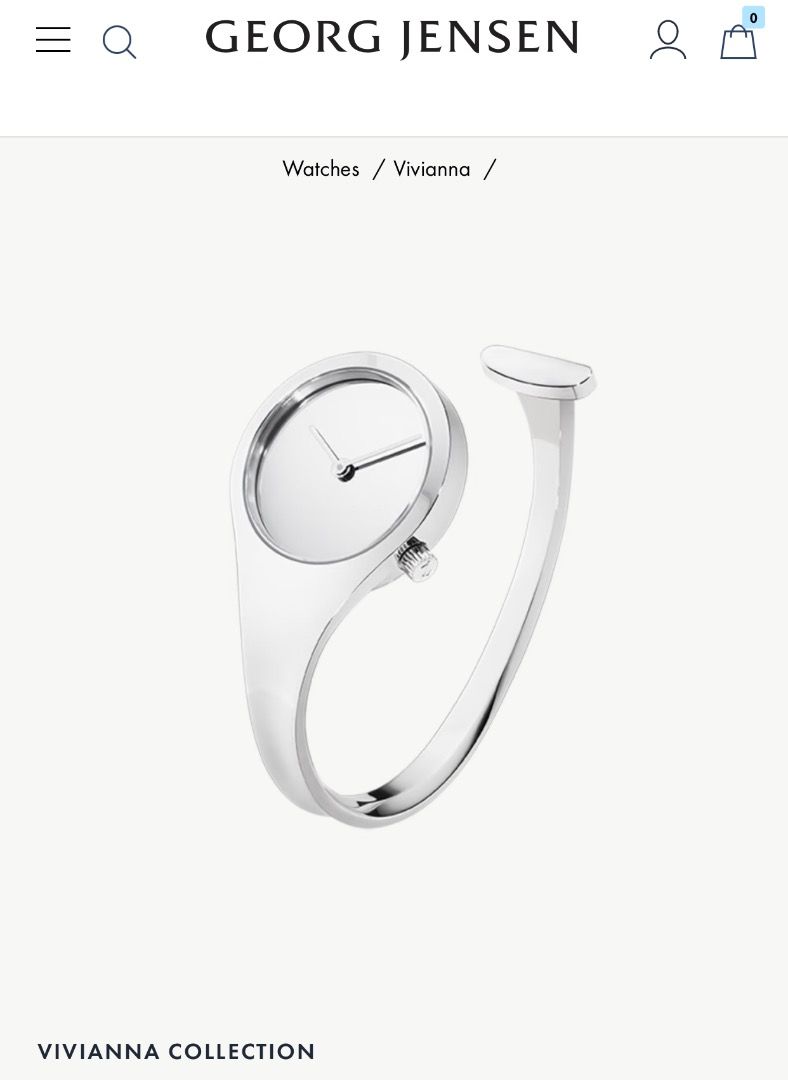 Brand New Georg Jensen VIVIANNA bangle watch