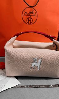 💎SUPER RARE] Hermes Trousse Bride-A-Brac Bag Pink PM Size 爱马仕