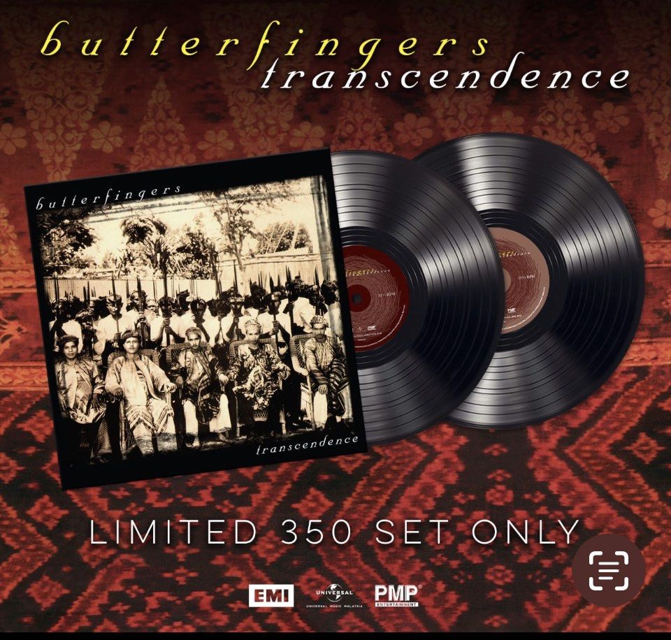 BUTTERFINGERS Transcendence 2023 EMI / Universal Music LIMITED EDITION Gatefold 2 LP Set Vinyl