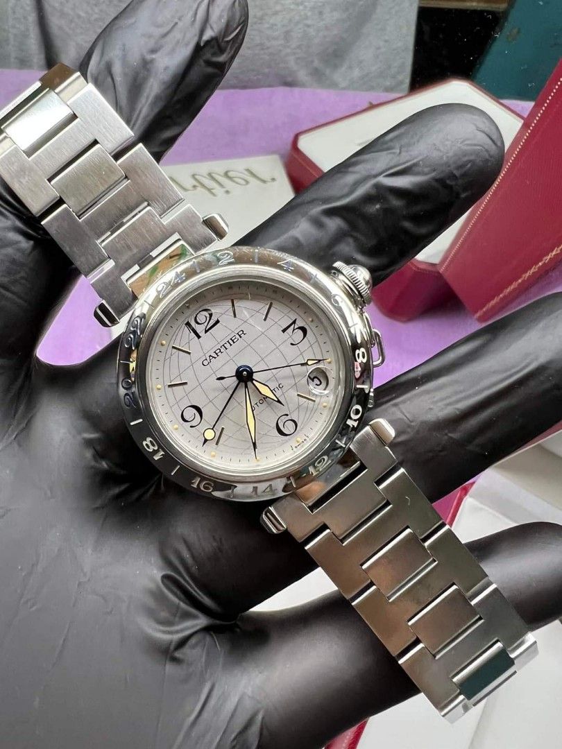 C A R T I E R PASHA C GMT Women s Fashion Watches Accessories Watches on Carousell