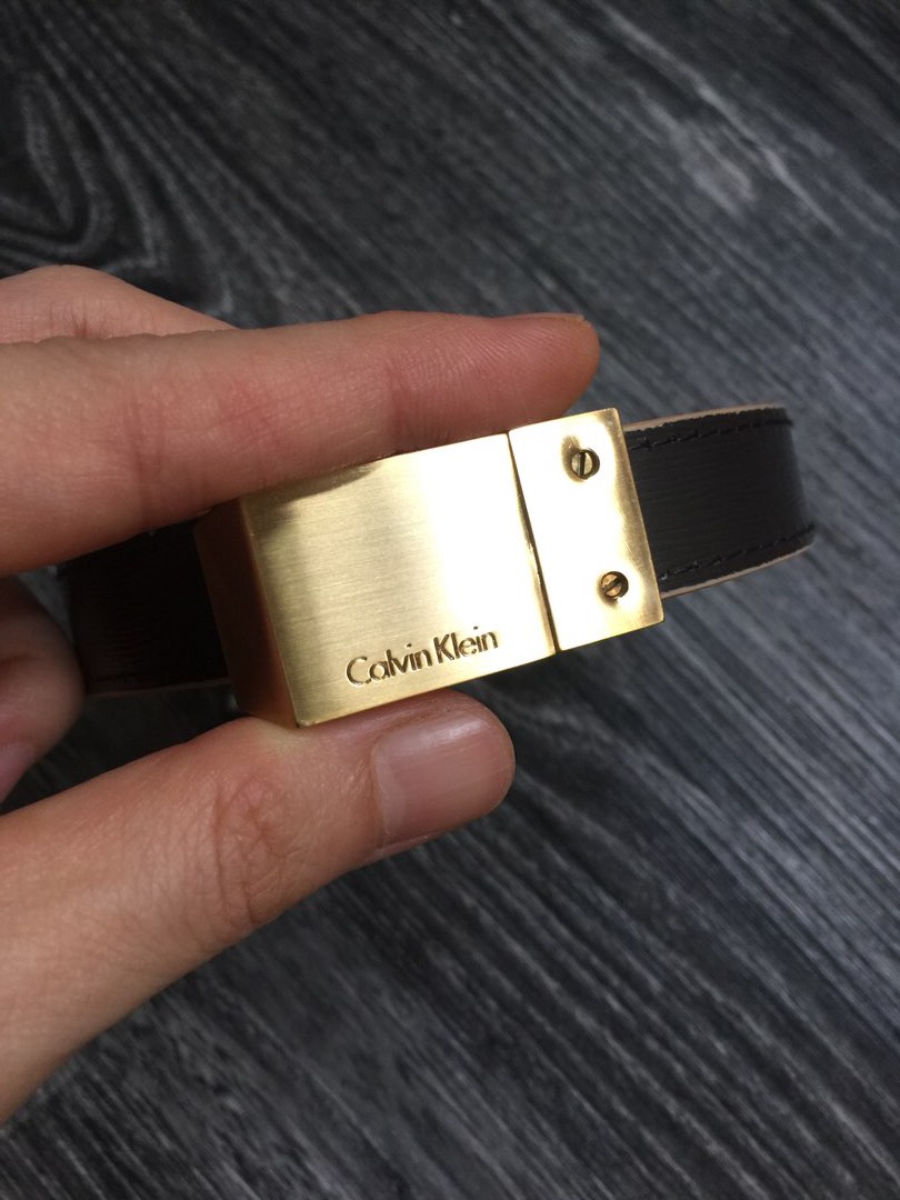 Calvin klein discount belt gold