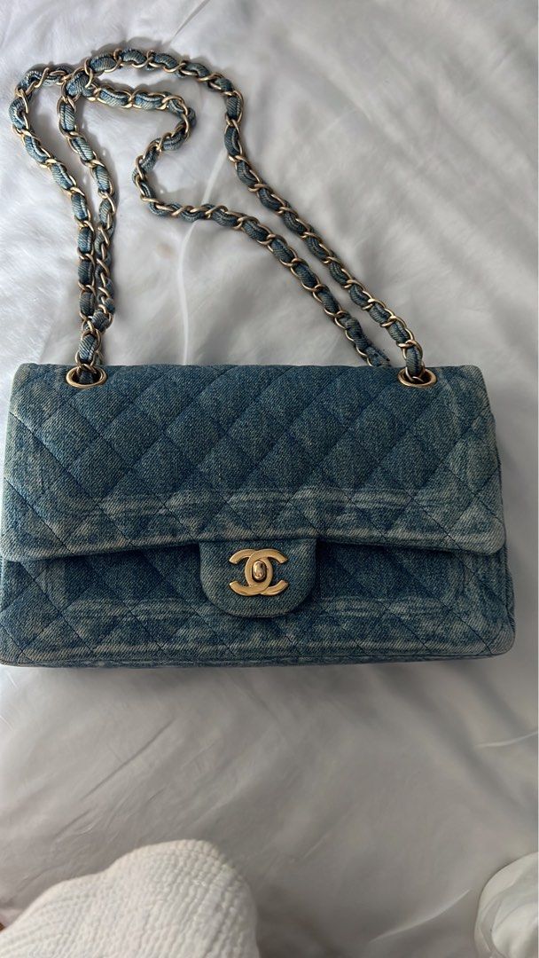 Chanel denim medium flap