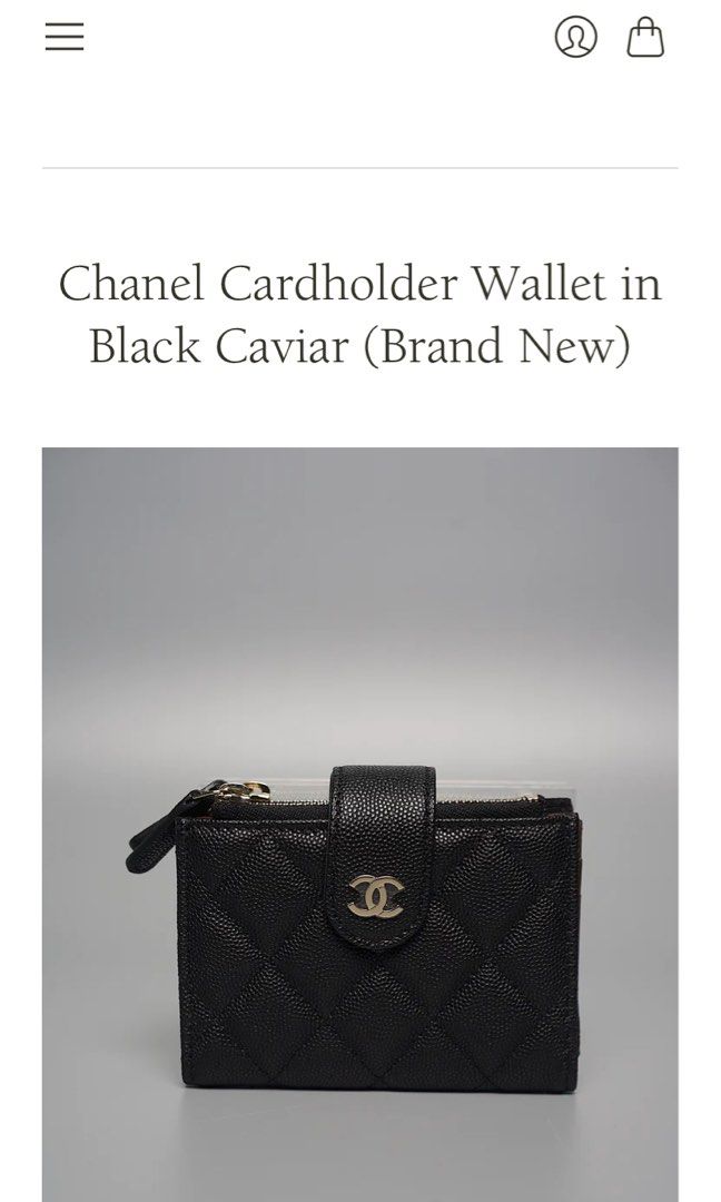 Chanel Cardholder , Luxury, Bags & Wallets on Carousell