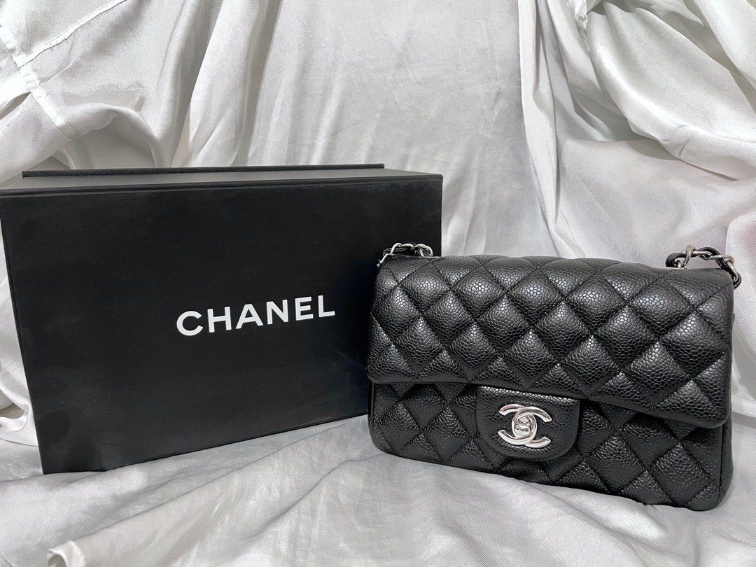 Chanel mini shop classic caviar