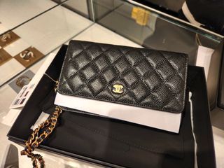 Brand New! Chanel Mini O Case. Caviar GHW. Microchip. Full set with  receipt. *Comes with third party chain to wear as crossbody., Luxury, Bags  & Wallets on Carousell