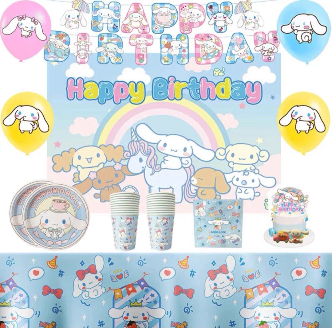 Cinnamoroll theme party supply, Hobbies & Toys, Stationery & Craft ...