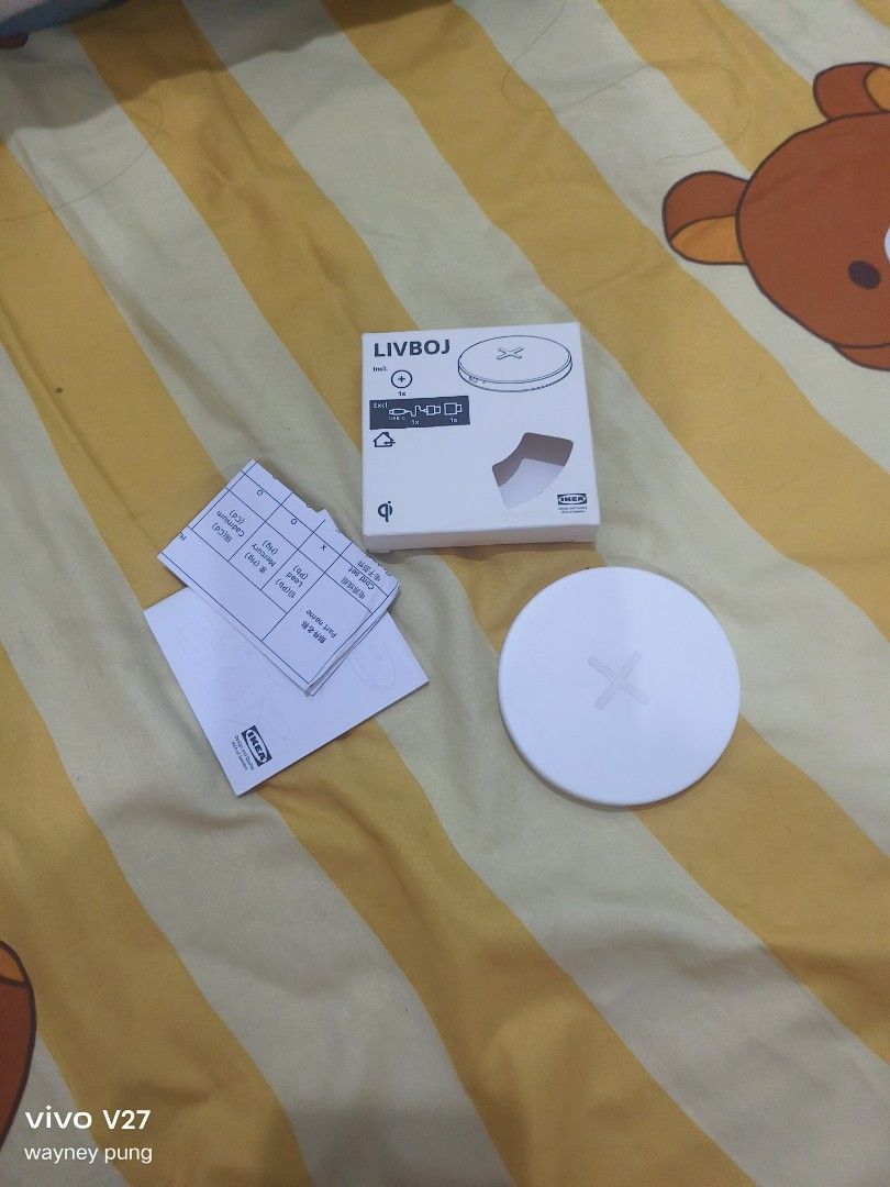 LIVBOJ Wireless charger, white - IKEA