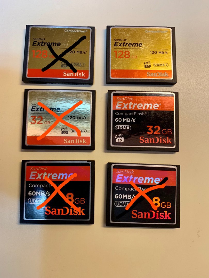 Compact Flash Cards Lightly Used, Photography, Photography Accessories