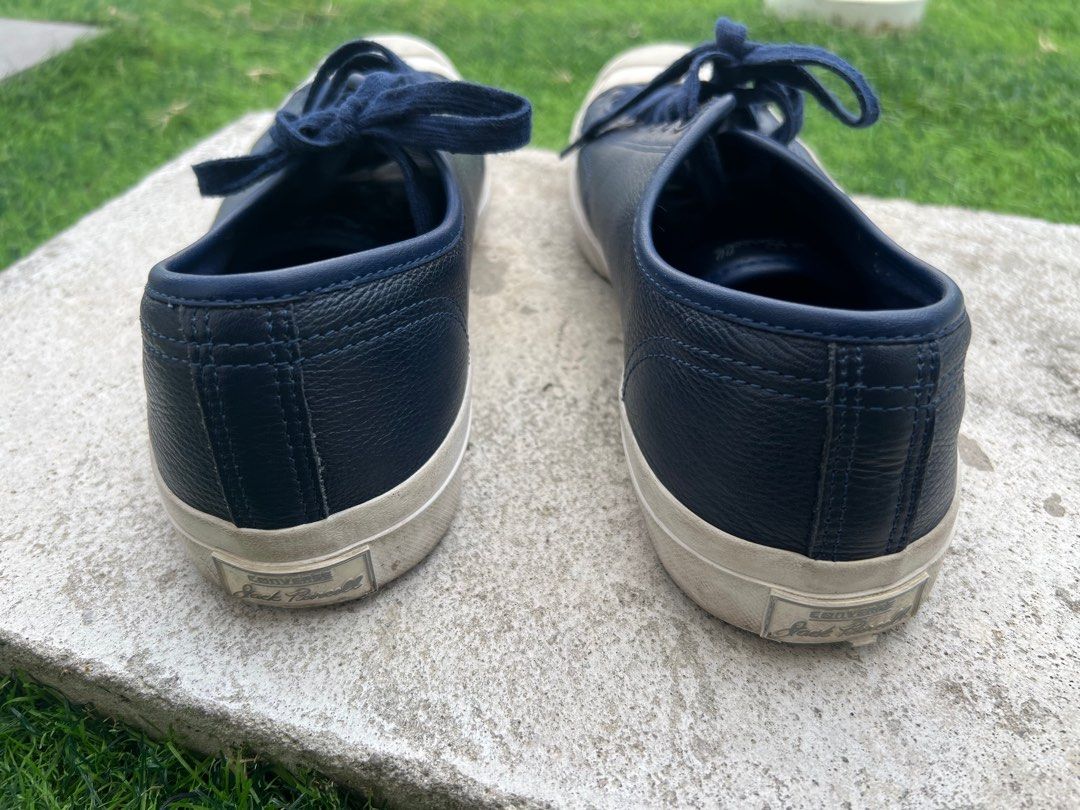 Jack purcell navy blue leather outlet