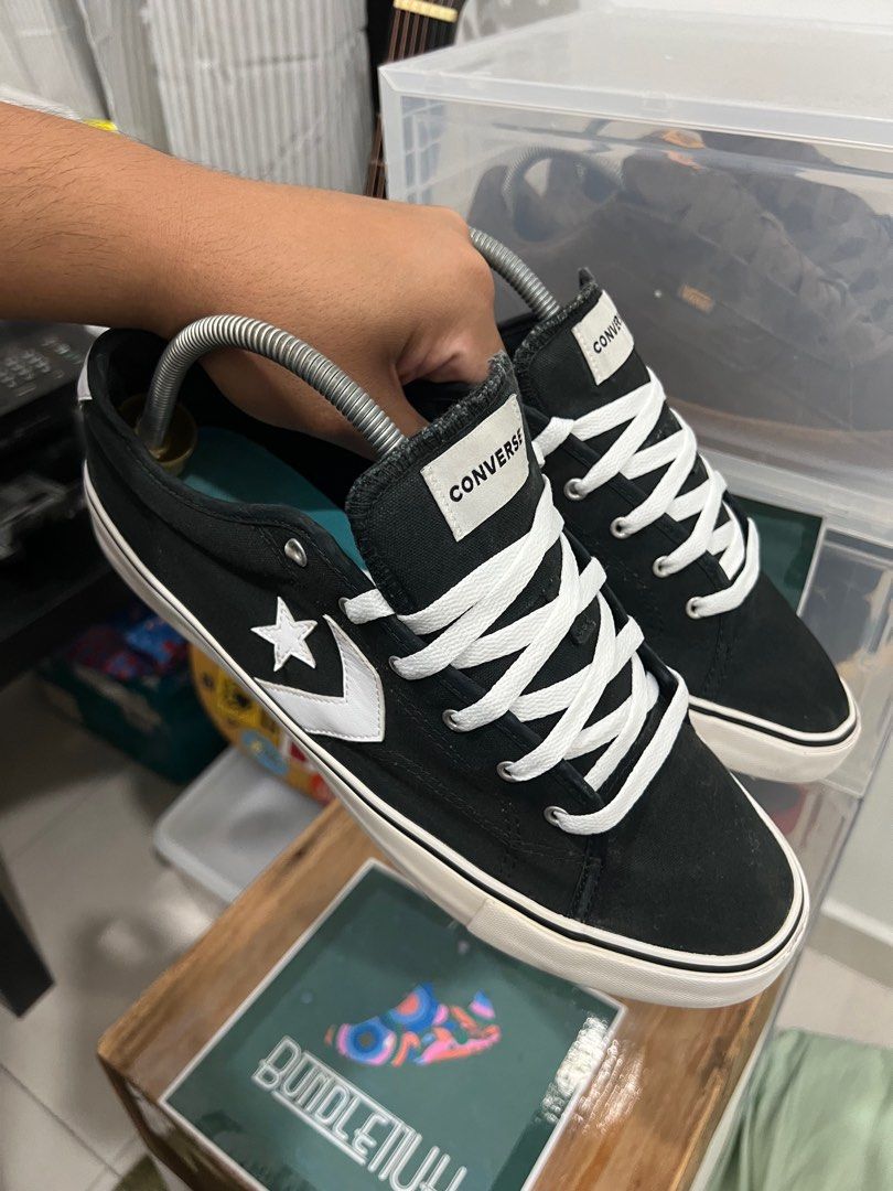 Converse One Star Replay Canvas Black White 12UK Everything Else