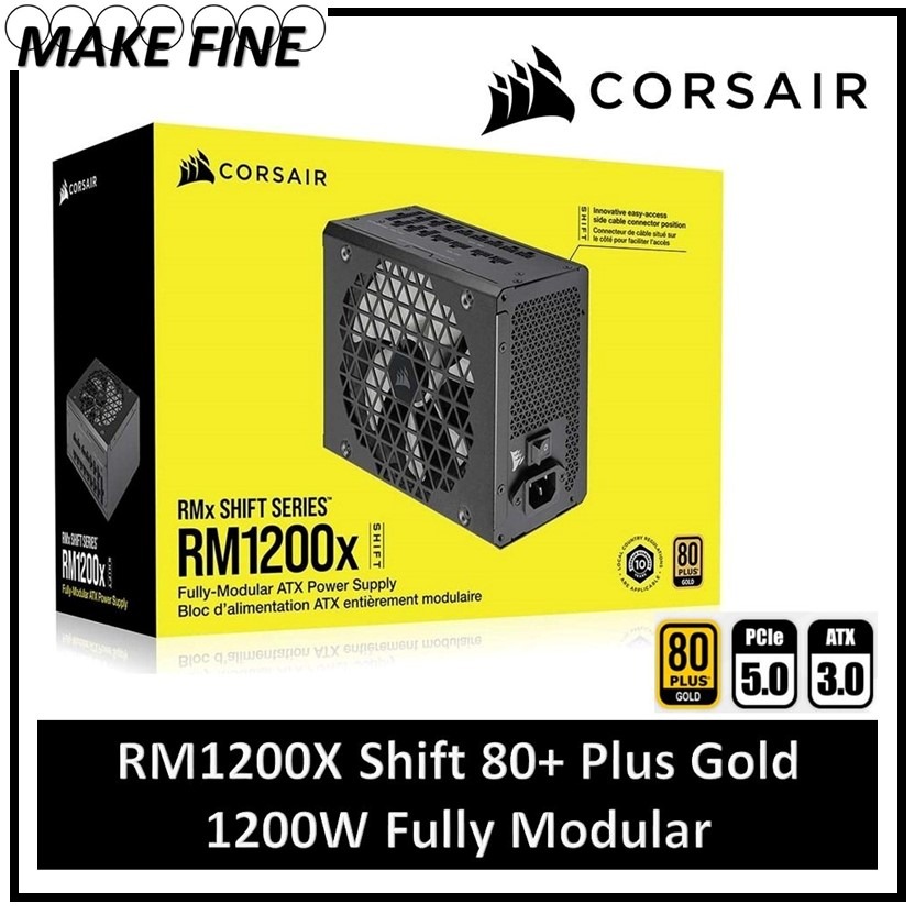RM1000x SHIFT 80 PLUS Gold Fully Modular ATX Power Supply (WW)