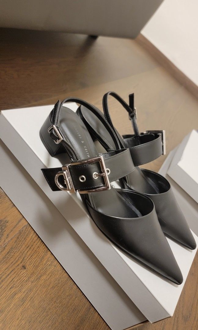 Cute Classy comfy heels by Charles Keith Women s Fashion