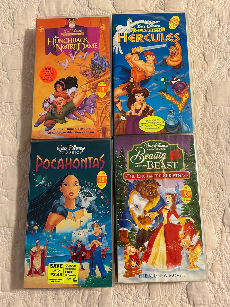 Disney VHS tapes, Hobbies & Toys, Music & Media, CDs & DVDs on Carousell