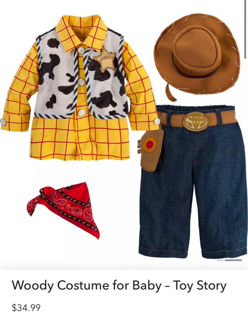 Disney Woody Costume + Accessories (23T) on Carousell