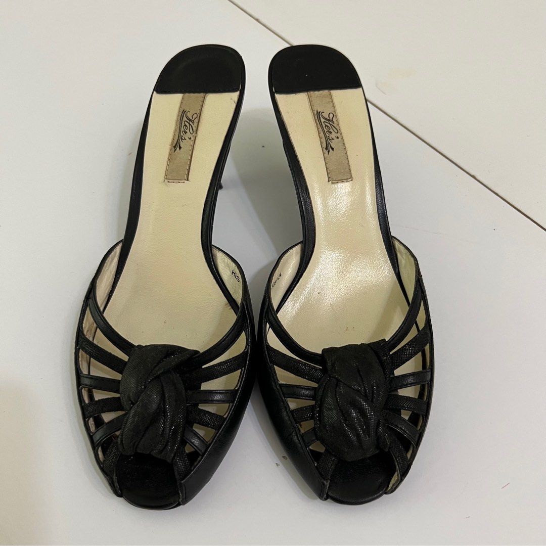 Black Patent Ankle Strap Peep Toe High Heel Shoes | Tajna Shoes – Tajna Club