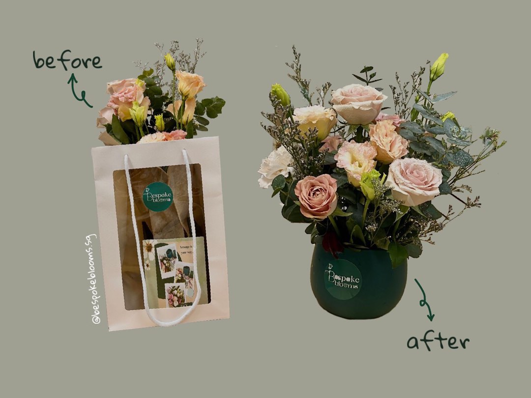 Do It Yourself Flower Arrangement Kit FREE DELIVERY, Food & Drinks