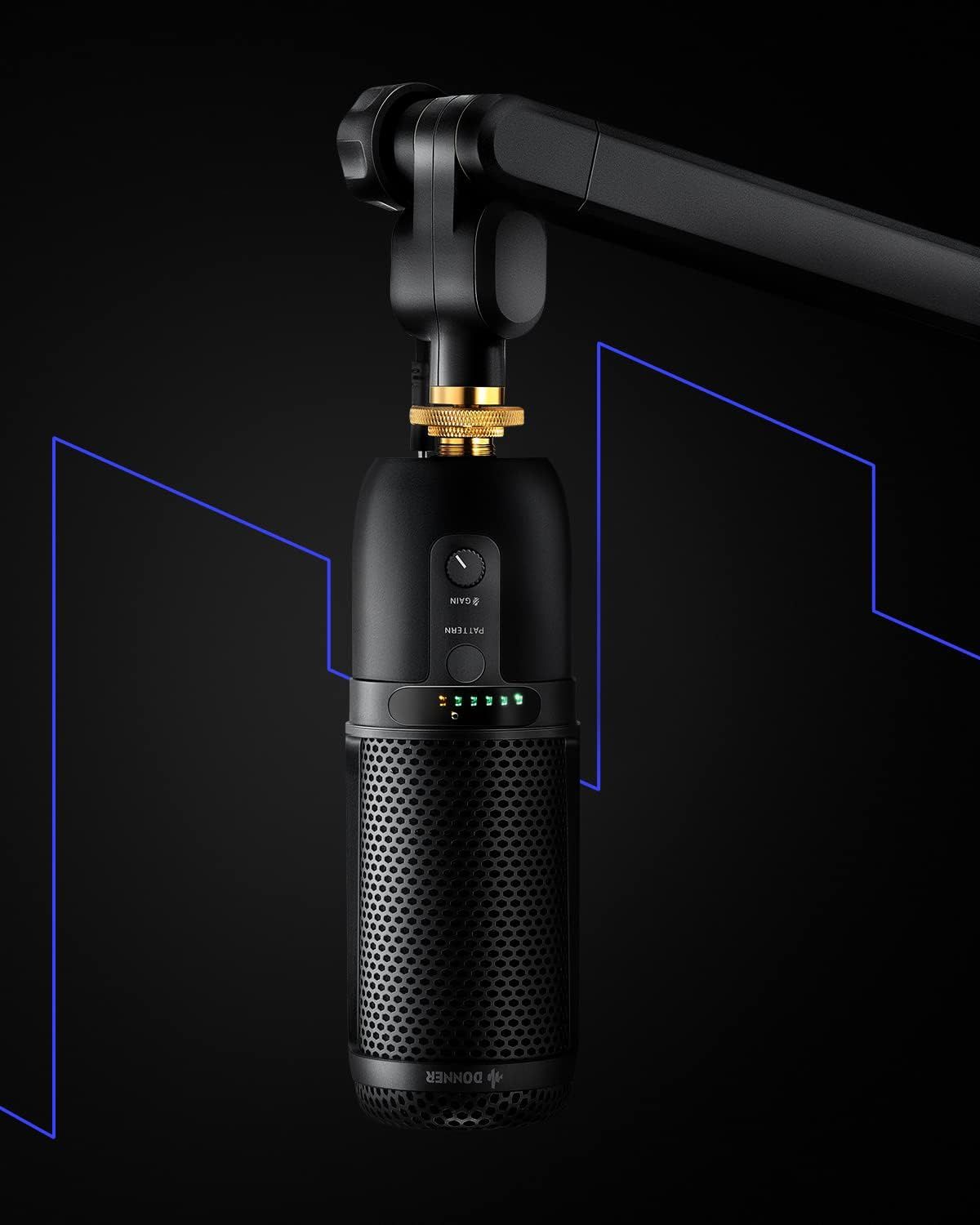 Donner Boom Arm, Mic Stand Adjustable Tube Style Suspension Scissor