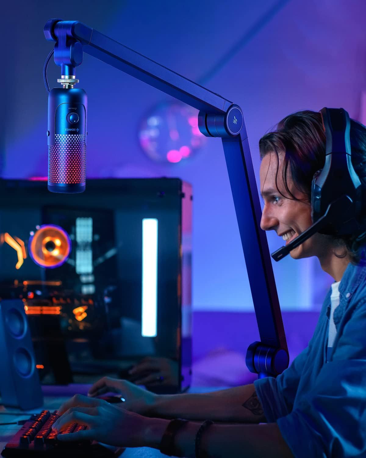 Donner Boom Arm, Mic Stand Adjustable Tube Style Suspension Scissor