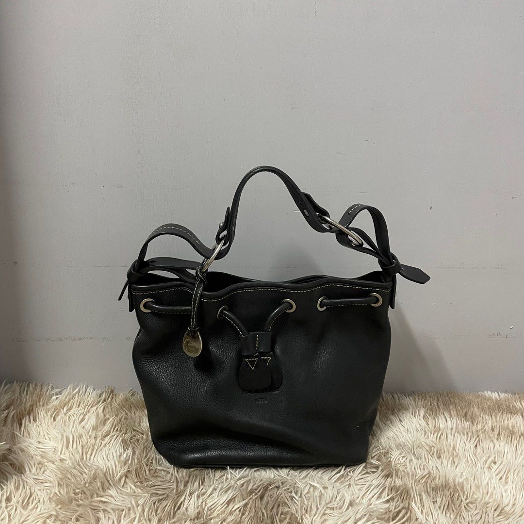 Doon Bucket Dooney & Bourke Structured Bucket Bag in Black on Carousell