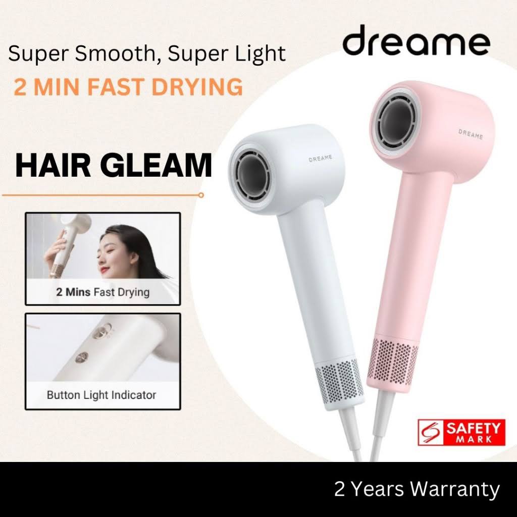 Dreame Hair Gleam Hair Dryer Hairdryer Fast Drying, Beauty & Personal ...