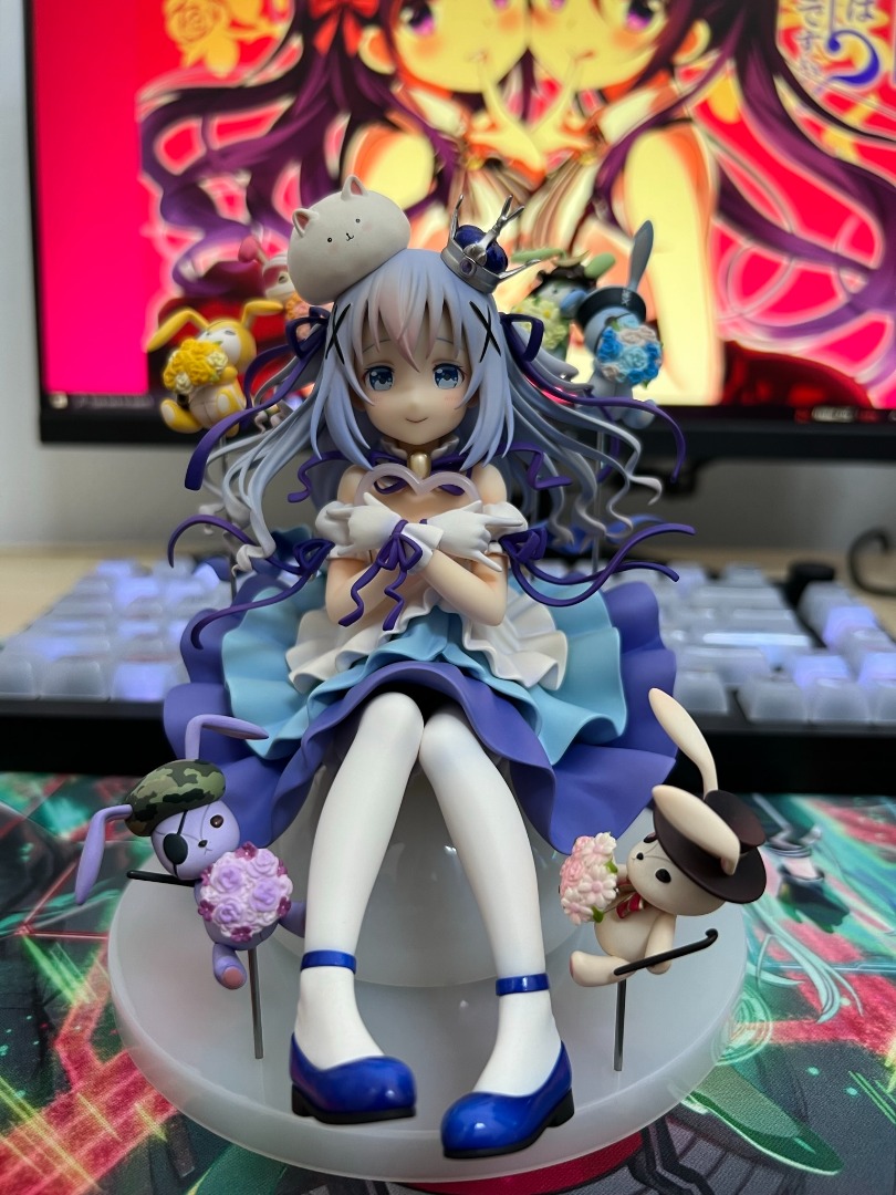 Easy Eight BIB 1 7 Kafuu Chino Tippy Rabbit Dolls Gochuumon Wa Usagi Desu ka Anime Figure SUPER RARE Hobbies Toys Toys Games on Carousell