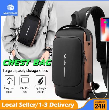 Men Hand Bags Chest Shoulder, Chest Bag Men Fashion Brand