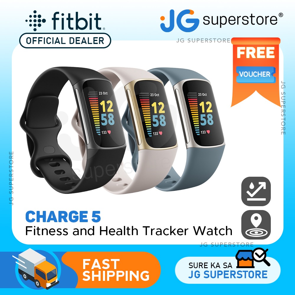 Fitbit Charge 5 Advanced Fitness and Health Tracker Touchscreen Water