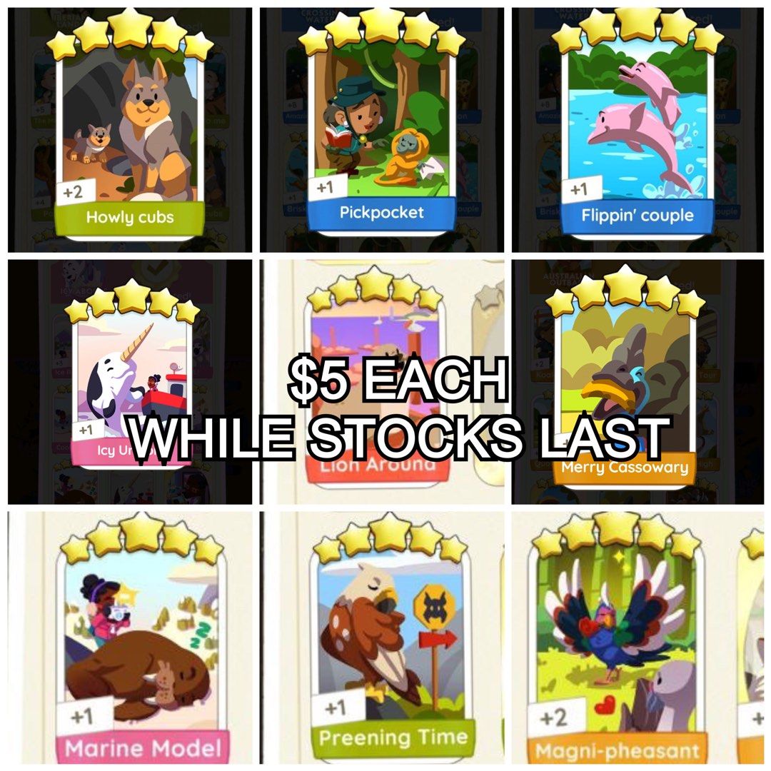 FIVE STAR MONOPOLY GO $5 EACH, Video Gaming, Gaming Accessories, In ...