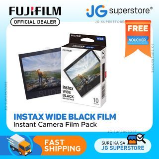 Fujifilm Instax Wide Black Film for 10 Sheets Single Pack for Instant Camera  | JG Superstore