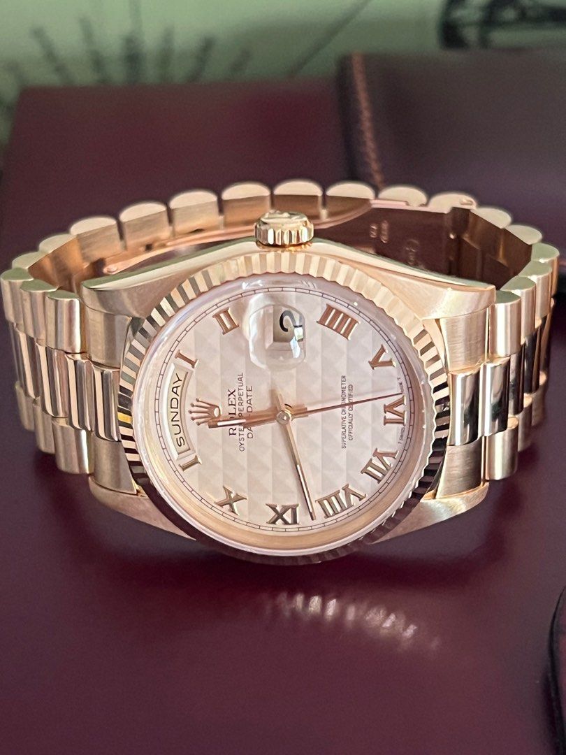 Full Set Rolex Day Date 18238 36mm (Rare), Luxury, Watches on Carousell