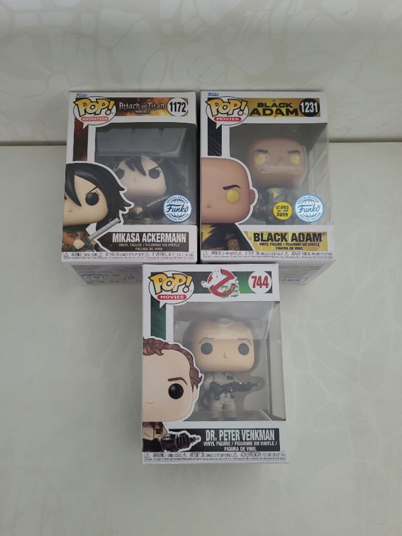 Funko Pop Clearance Sale Set A Attack On Titan Mikasa Ackerman Black ...