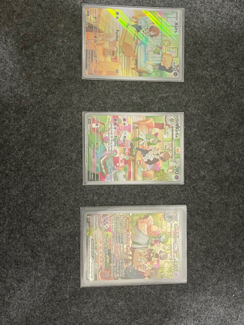 Gardevoir ex 086/198 Holo - Scarlet & Violet - Pokemon Evolution 3 Card Lot  - Ralts & Kirlia