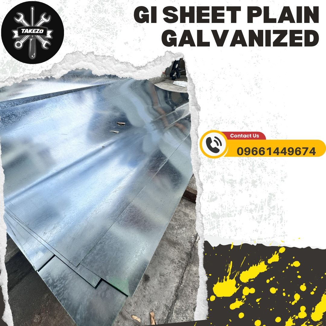 GI SHEET PLAIN GALVANIZED (Category: Industrial Equipment) located in Manila. Submitted by valerieclaire (Listing ID 1250944210, Image 1). Description: GI SHEET PLAIN GALVANIZED Specs: G24 ✔️ Subject to Availability ✔️ Price May Change Without Prior Notice ✔️ Reasonable and Negotiable Pricing ✔️ Pick up, Deliver or Shipping Courier You Prefer FOR INQUIRIES ❗️ ❗️ ❗️ Feel free to send us a message to the mentioned number below. Globe ☎️ - 0-9-6-6-1