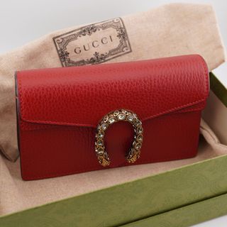Gucci Ken Scott Print Dionysus Super Mini Bag in Red