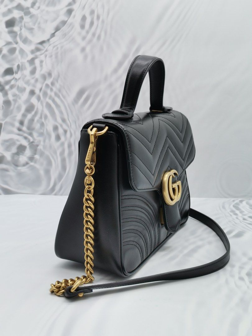 Gucci marmont deals chevron bag