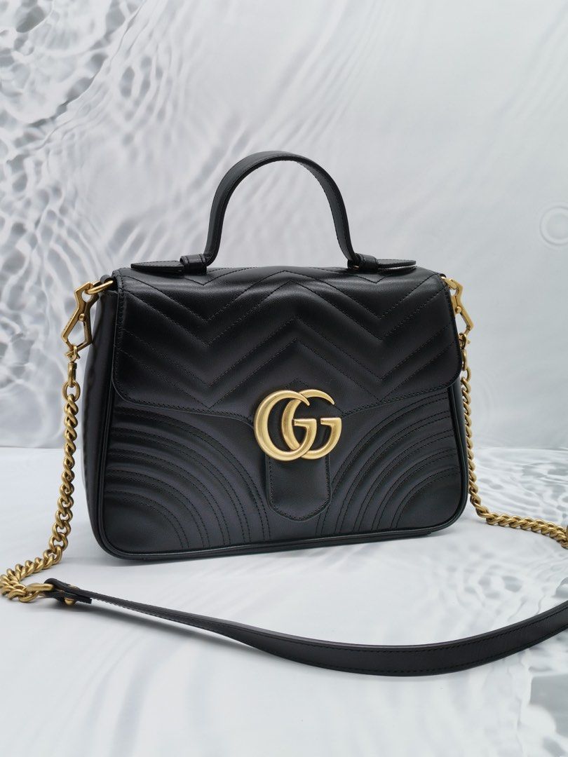 Black matelassé chevron 2025 leather