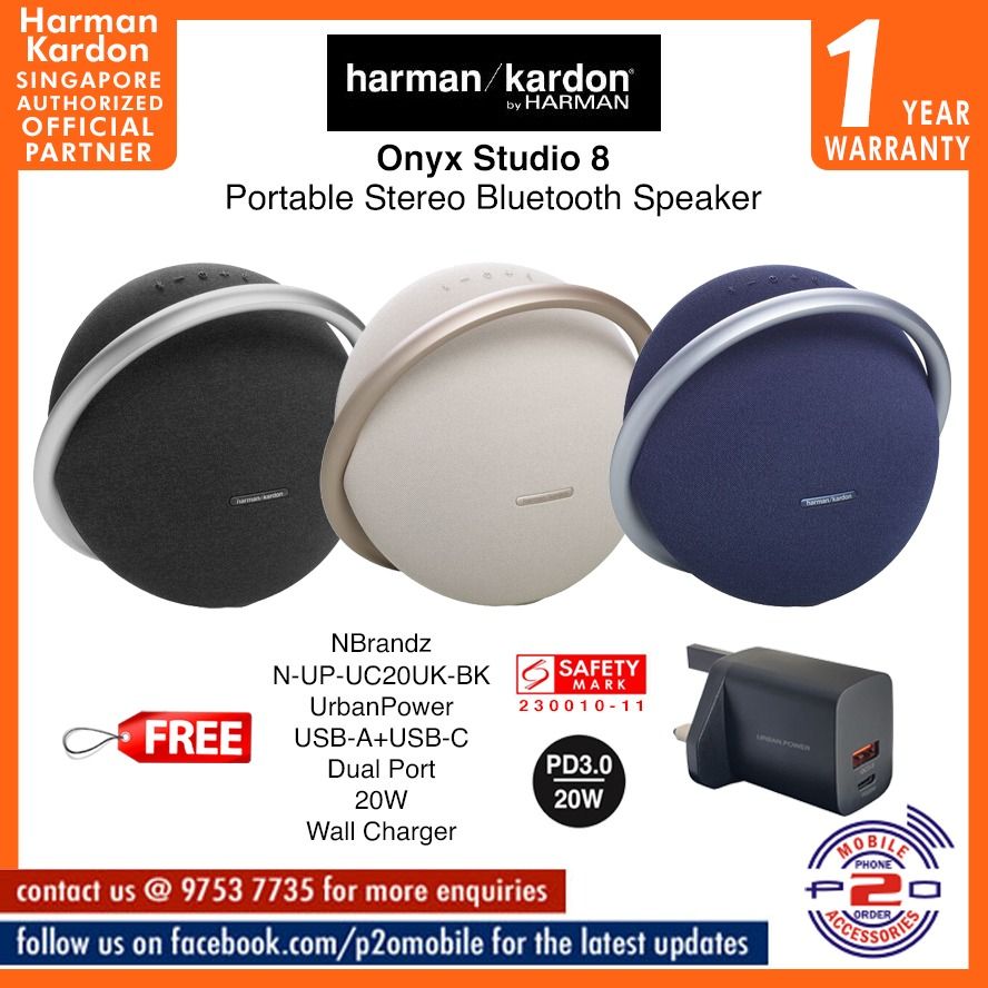 Harman Kardon Onyx Studio 8  Portable stereo Bluetooth speaker