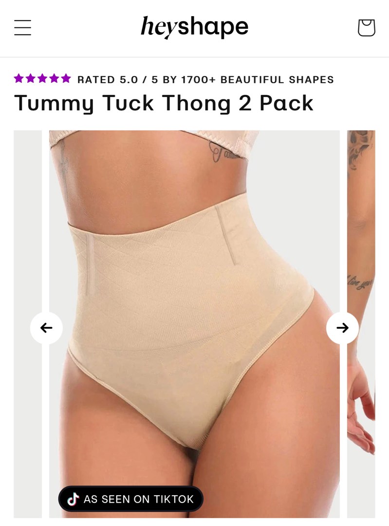 Tummy Tuck Thong 2-Pack