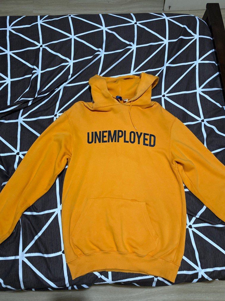 Yellow appling unemployed hoodie