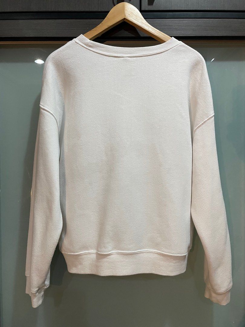 White sweatshirt h&m hotsell