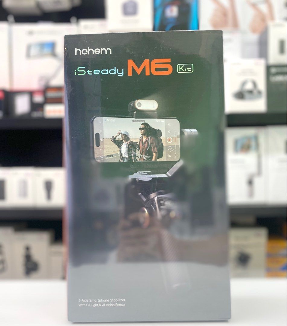 Hohem iSteady M6 Kit 3-Axis Gimbal Stabilizer AI Magnetic Fill Light  Smartphone