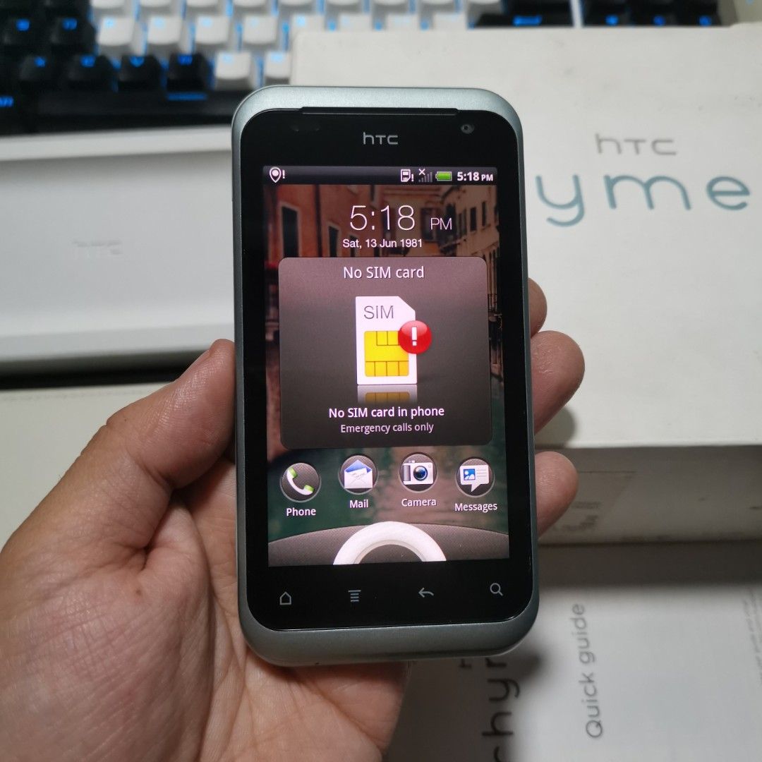 HTC Rhyme S510b | Item Code: 00011 (Category: Android Others) located in Caloocan City. Submitted by christian.montalban (Listing ID 1251098568, Image 1). Description: HTC Rhyme S510b | Item Code: 00011 Price: P2,899.00 Color: Clearwater 4GB ROM | 768MB RAM 3.7" S-LCD Display 1,600 mAh Li-Ion Removable Battery OS: Android 2.3.5 Package: Unit, Charger Head, Cable (Samsung), Pouch, Charging Dock, Manual, and Box Only Location: North Caloocan For Me