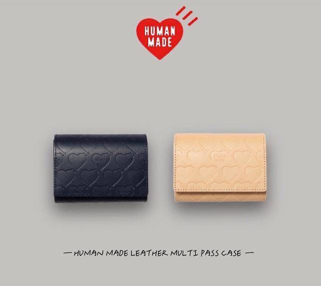 HUMANMADE LEATHER WALLET NAVY - 折り財布