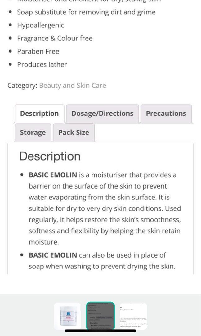 ICM Basic Emolon Emollient Emulsifying Ointment BP Soap Substitute