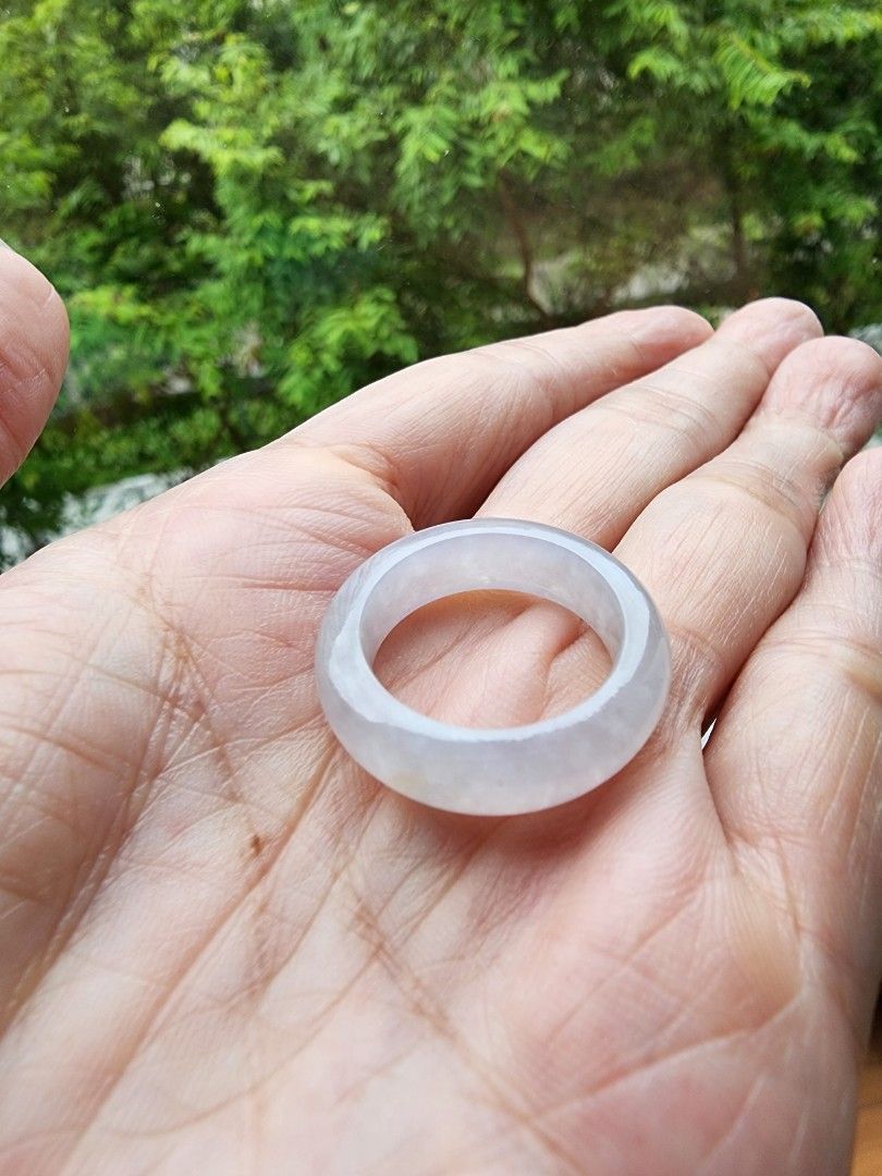 Pure jade ring top
