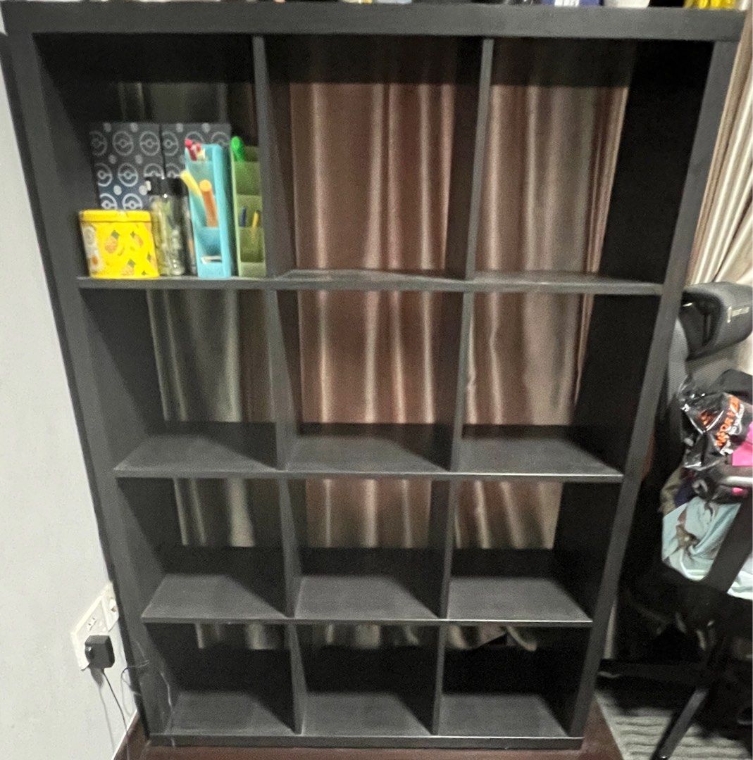 IKEA KALLAX shelving 3x4 brown black, Furniture & Home Living